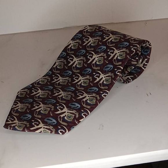 Artisphere Charles Vinson 100 Silk Abstract Pattern Neck Tie - Picture 1 of 7